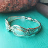 Floral Antique Spoon Handle Bracelet 16-19cm