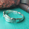 Floral Antique Spoon Handle Bracelet 16-19cm