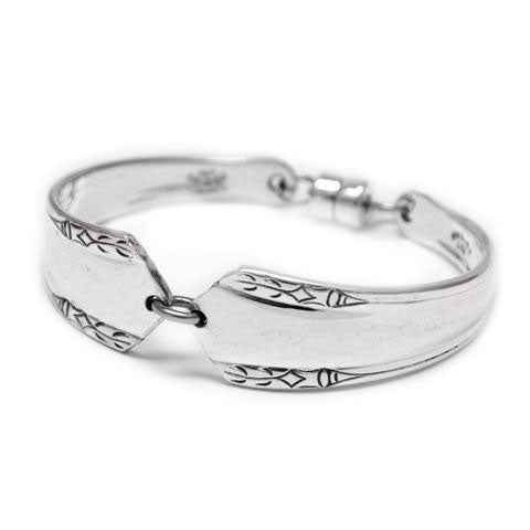 handmade in Eumundi recycled silver spoon bracelet