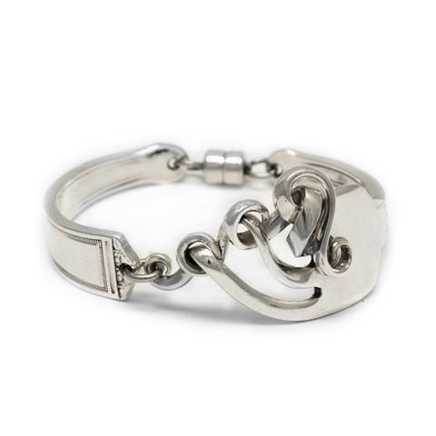 Handmade in Eumundi recycled silver fork bracelet