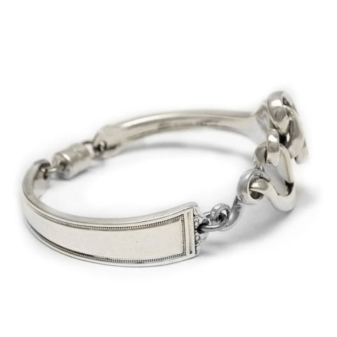Silver fork bracelet