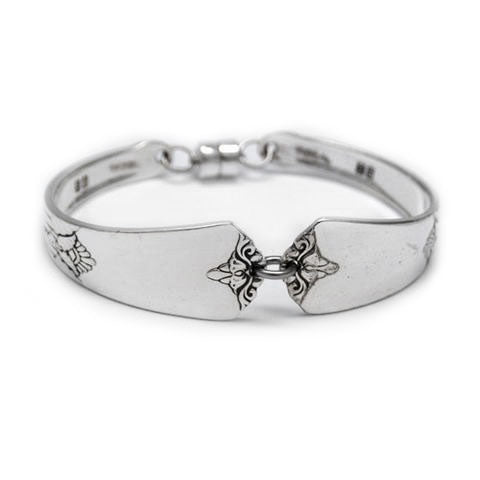 handmade in Eumundi recycled silver spoon bracelet