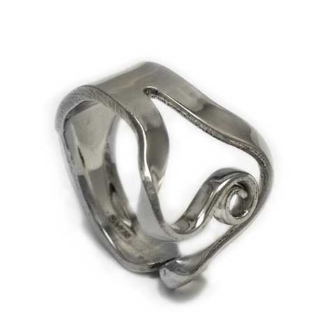 Recycled silver fork ring handmade Noosa