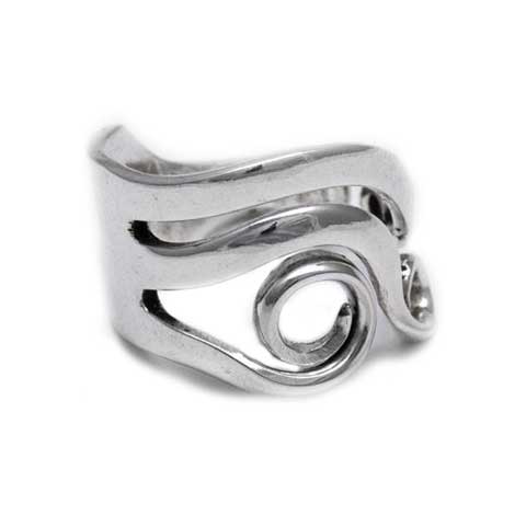 Recycled silver fork ring handmade Noosa