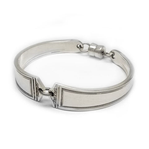 Handmade in Eumundi recycled silver spoon bracelet