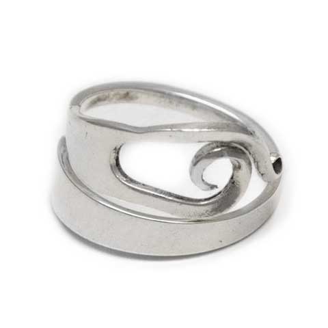 Handmade in Eumundi recycled silver fork ring