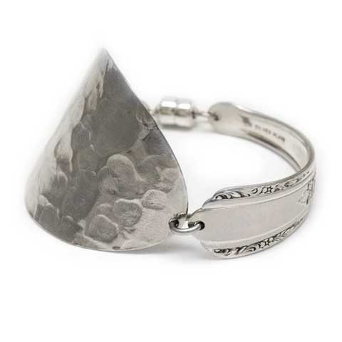 Handmade in Eumundi recycled silver spoon bracelet