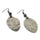 Handmade in Eumundi recycled silver spoon earrings