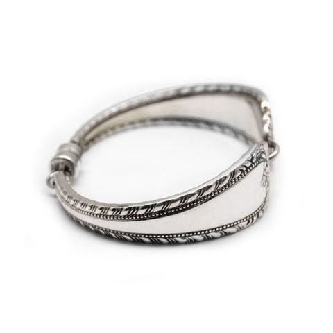 Handmade in Eumundi recycled silver spoon bracelet