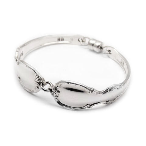 Recycled silver spoon bracelet handmade noosa
