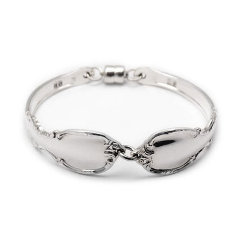 handmade in Eumundi recycled silver spoon bracelet