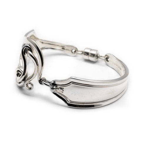 Silver fork bracelet