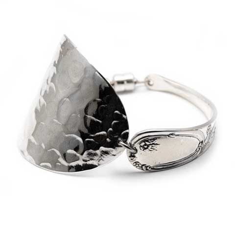 Handmade silver spoon bracelet