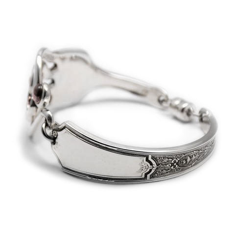 Recycled silver fork bracelet handmade noosa