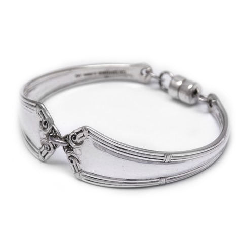 handmade in Eumundi recycled silver spoon bracelet