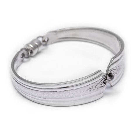 handmade in Eumundi recycled silver spoon bracelet