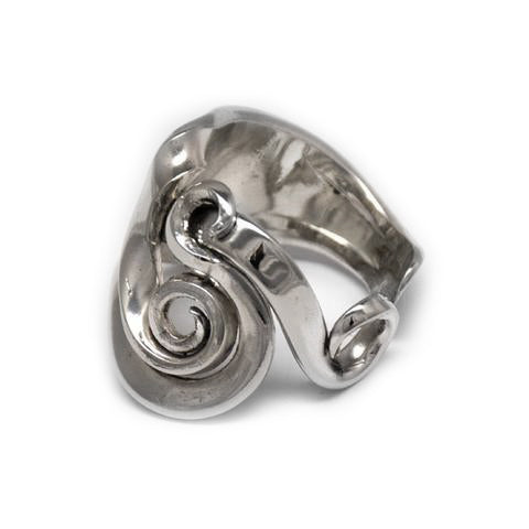 Recycled silver fork ring handmade Noosa