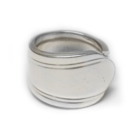 Silver spoon ring made in Noosa