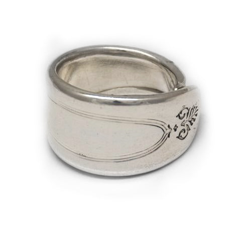 silver spoon ring handmade in Noosa