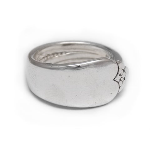 handmade silver spoon ring