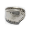 Handmade recycled silver spoon ring made in Noosa