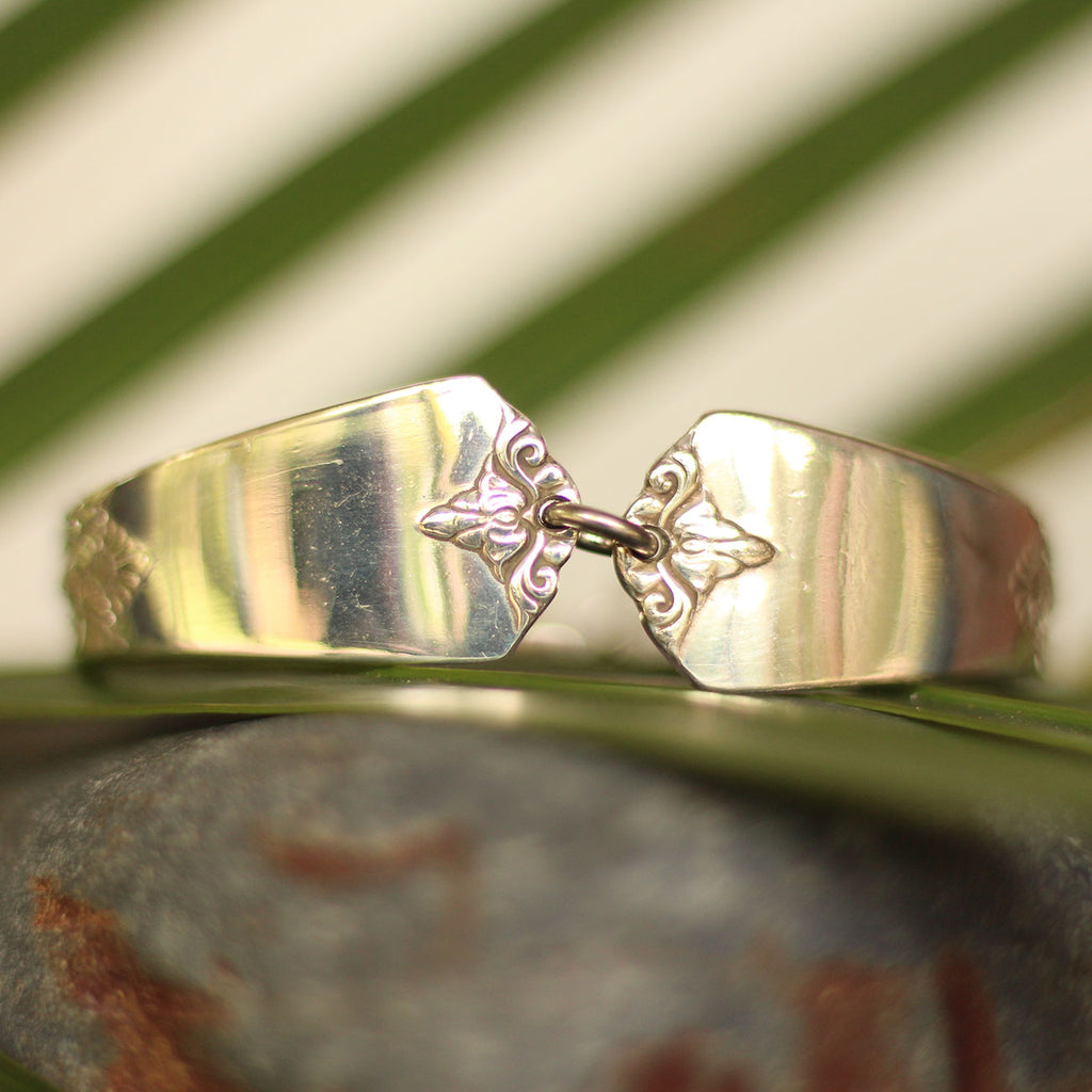 recycled silver spoon bracelet