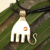 Recycled fork pendant