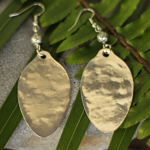 Recycled spoon handle earrings