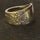 Antique Spoon Ring Floral  Patterns