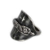 Recycled silver spoon ring