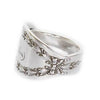 Handcrafted silver spoon ring made in Noosa